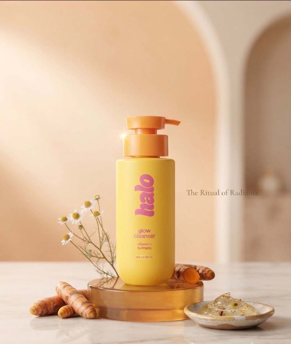 Halo Glow Cleanser with Vitamin C and Turmeric
